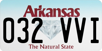 AR license plate 032VVI