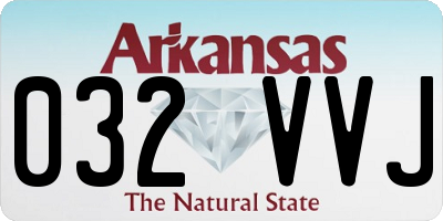 AR license plate 032VVJ