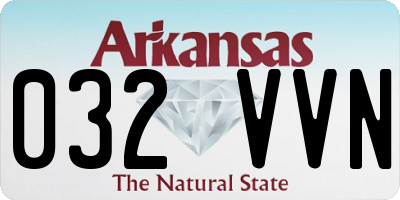 AR license plate 032VVN