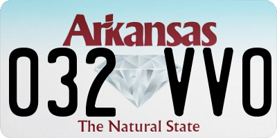 AR license plate 032VVO