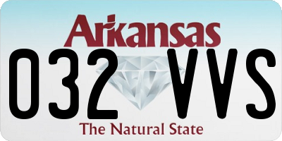 AR license plate 032VVS