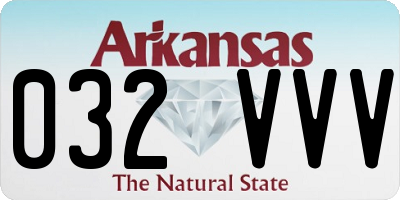 AR license plate 032VVV