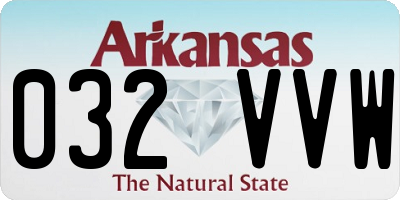AR license plate 032VVW