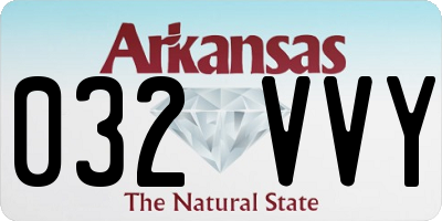 AR license plate 032VVY