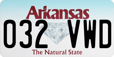 AR license plate 032VWD