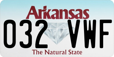 AR license plate 032VWF