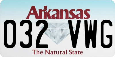 AR license plate 032VWG