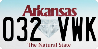 AR license plate 032VWK