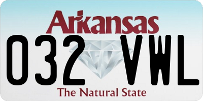 AR license plate 032VWL