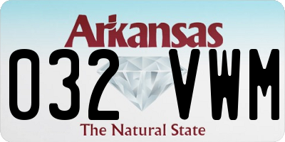 AR license plate 032VWM