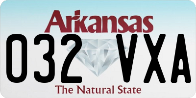 AR license plate 032VXA