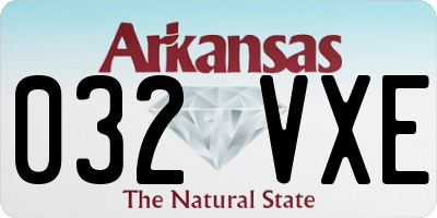 AR license plate 032VXE