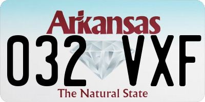 AR license plate 032VXF