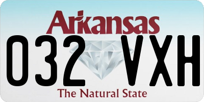 AR license plate 032VXH