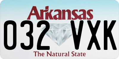 AR license plate 032VXK