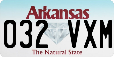 AR license plate 032VXM