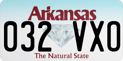 AR license plate 032VXO