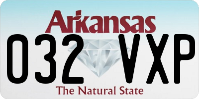 AR license plate 032VXP