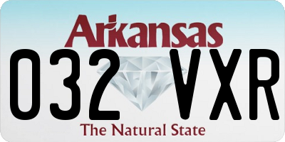 AR license plate 032VXR