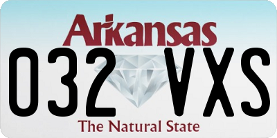 AR license plate 032VXS