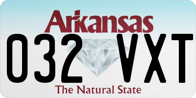 AR license plate 032VXT