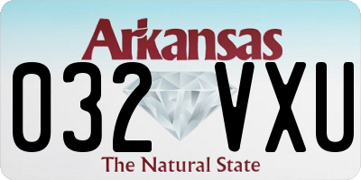 AR license plate 032VXU