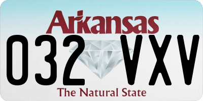 AR license plate 032VXV
