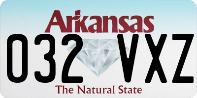 AR license plate 032VXZ