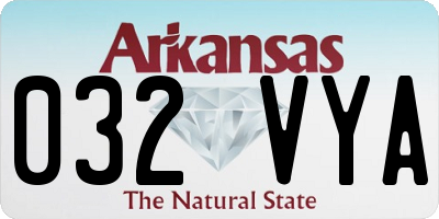 AR license plate 032VYA