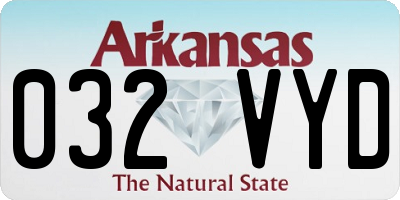 AR license plate 032VYD