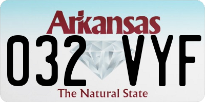 AR license plate 032VYF