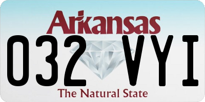 AR license plate 032VYI