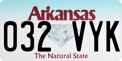 AR license plate 032VYK