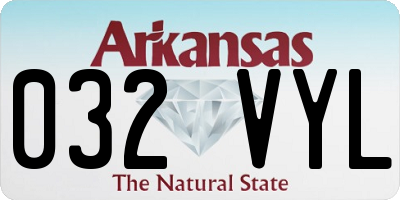 AR license plate 032VYL