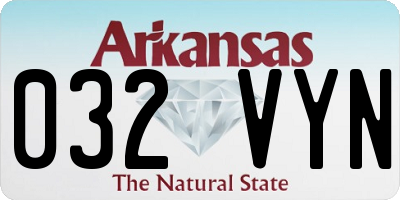 AR license plate 032VYN
