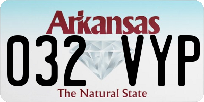 AR license plate 032VYP
