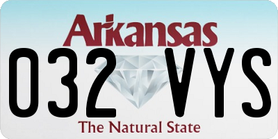 AR license plate 032VYS