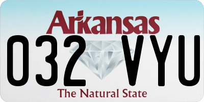 AR license plate 032VYU