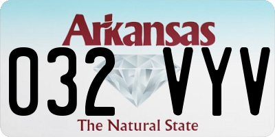 AR license plate 032VYV
