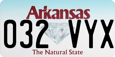 AR license plate 032VYX