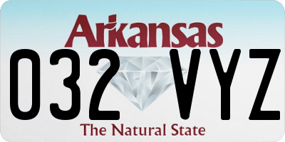 AR license plate 032VYZ