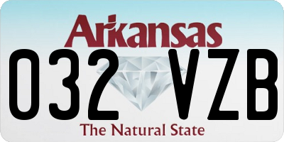 AR license plate 032VZB