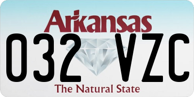 AR license plate 032VZC