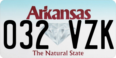 AR license plate 032VZK