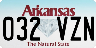AR license plate 032VZN