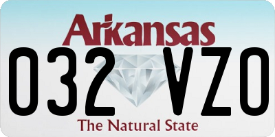 AR license plate 032VZO