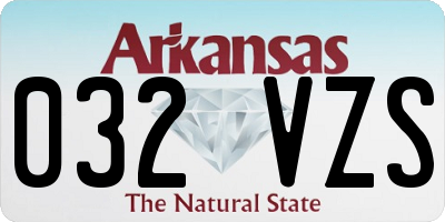 AR license plate 032VZS