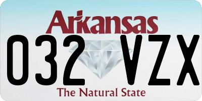 AR license plate 032VZX