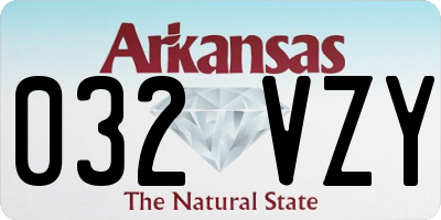 AR license plate 032VZY