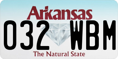AR license plate 032WBM